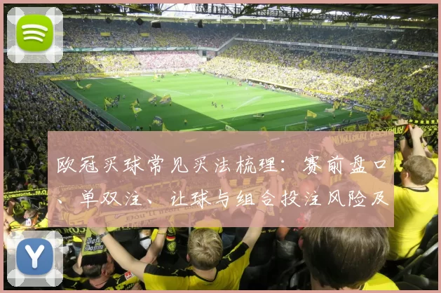 欧冠买球常见买法梳理:赛前盘口、单双注、让球与组合投注风险及应对